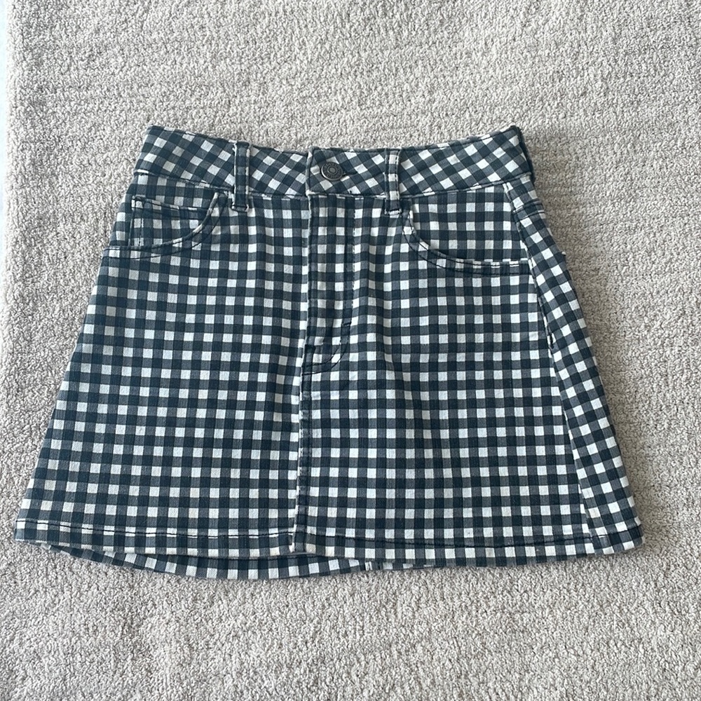 Subdued Gingham Skirt XS